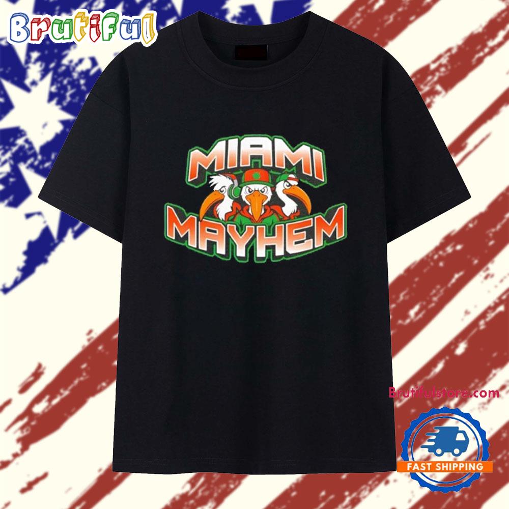 Miami Hurricanes Miami Mayhem Logo T Shirt