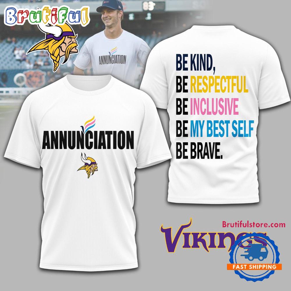 Minnesota Vikings NFL Annunciation 2025 Unisex 3D Shirt