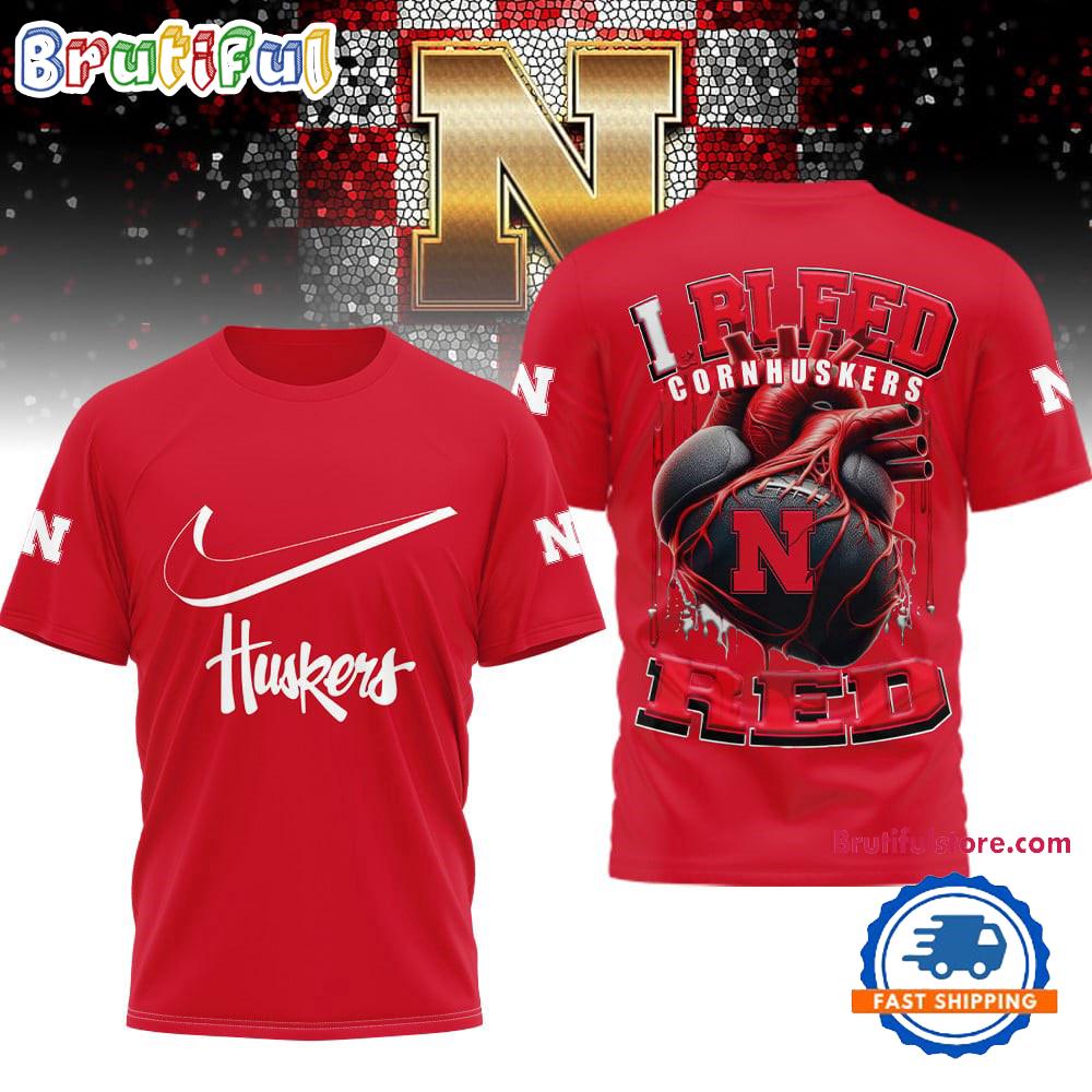 Nebraska Cornhuskers 2025 NCAA I Bleed Unisex 3D Shirt