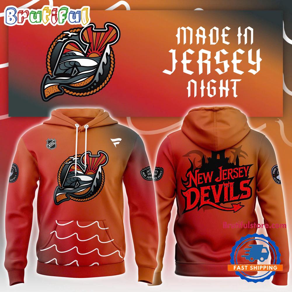New Jersey Devils Made In Jersey 2025 Hoodie Shirt