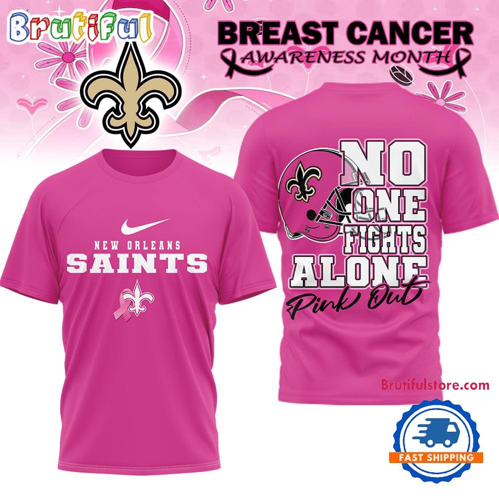 New Orleans Saints 2025 NFL Breast Cancer October Limited Edition 3D Shirt
