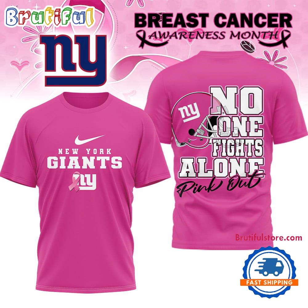 New York Giants 2025 NFL Breast Cancer October Limited Edition 3D Shirt