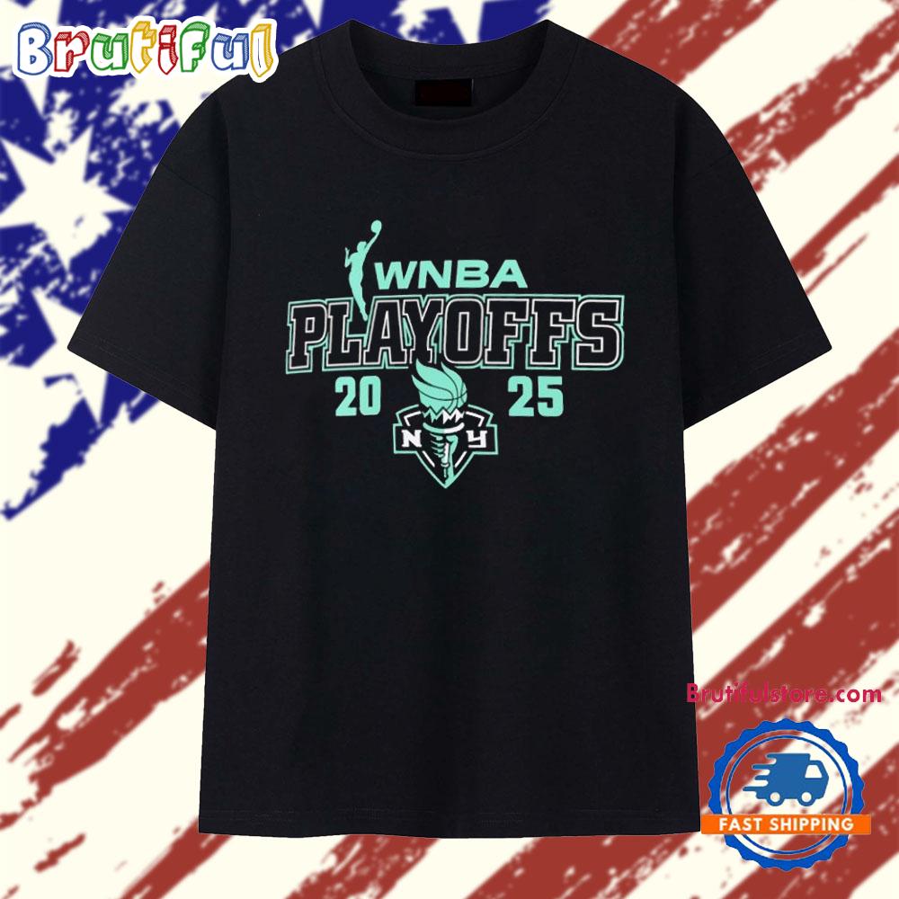 New York Liberty 2025 WNBA Playoffs Logo T Shirt