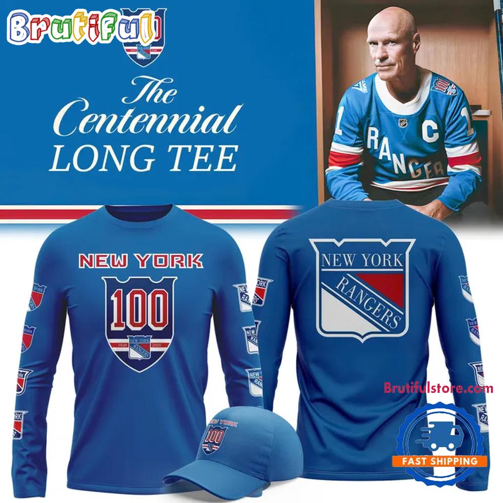 New York Rangers One Hundred Years As One 2025 Long Sleeve Shirt