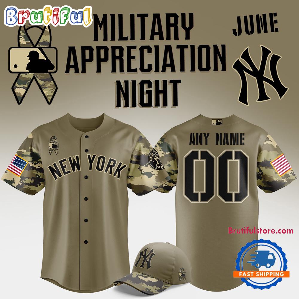 New York Yankees MLB Military Appreciation Night 2025 Baseball Jersey