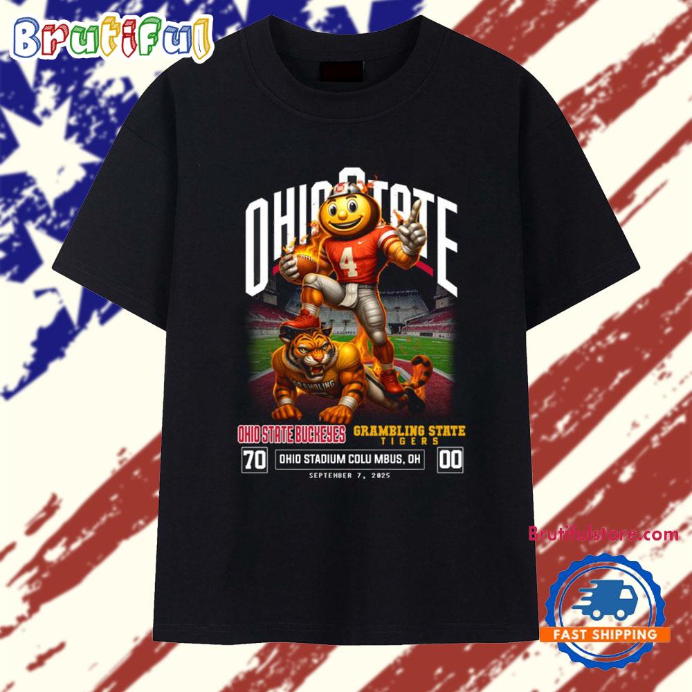 Oho State Buckeyes 70-00 Grambling State Tigers T Shirt