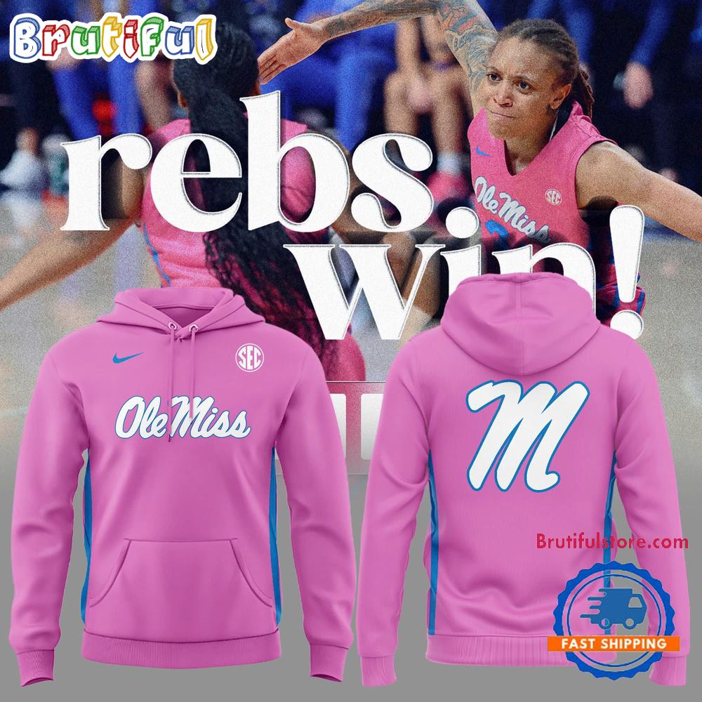 Ole Miss Rebels PINK Women's Basketball Limited Edition 2025 Hoodie