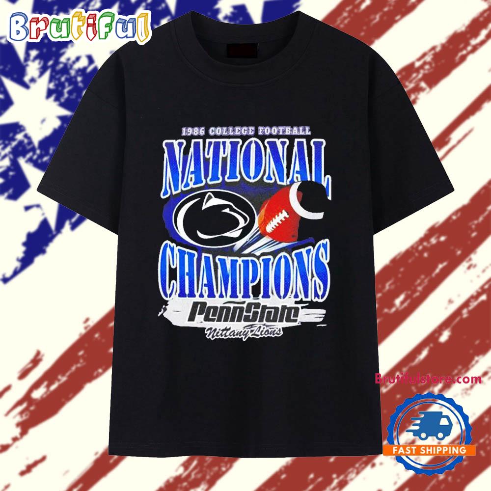 Penn State Nittany Lions 1986 College Football National Champions T Shirt