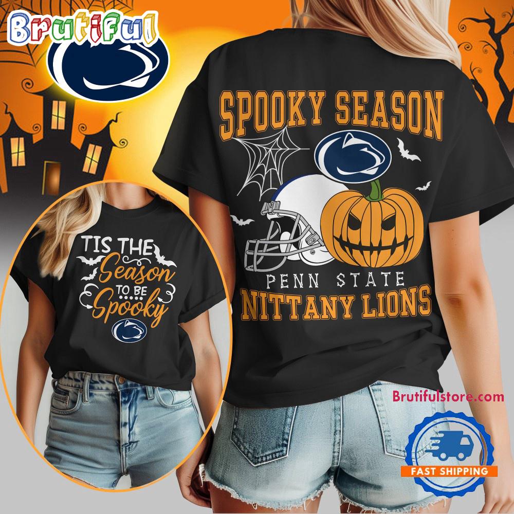 Penn State Nittany Lions 2025 NCAA Halloween Spooky Season Vintage T Shirt