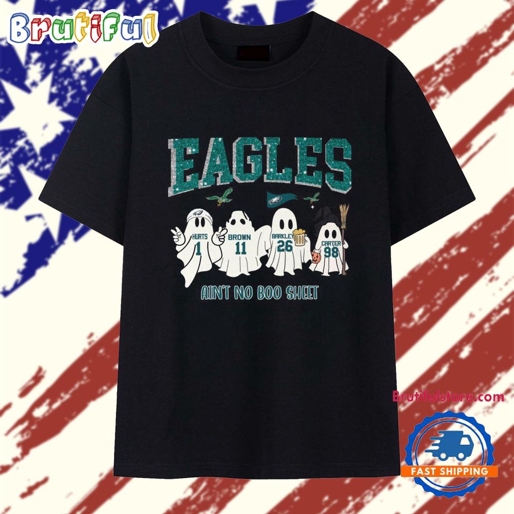 Philadelphia Eagles Halloween Gost Ain't No Boo Sheet T Shirt