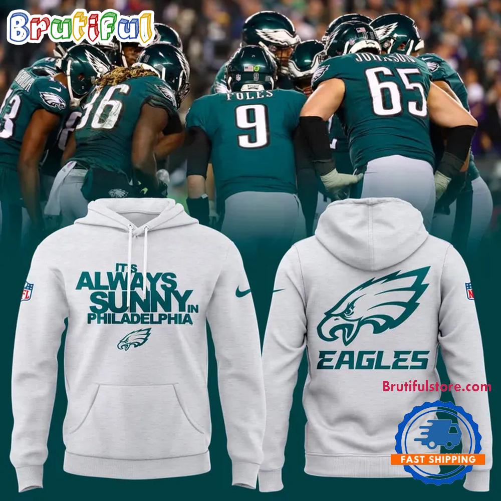 Philadelphia Eagles x It's Always Sunny in Philadelphia Homage Ash Tri-Blend Hoodie