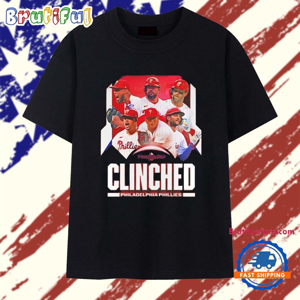 Philadelphia Phillies 2025 MLB Postseason Built For All Clinched T Shirt