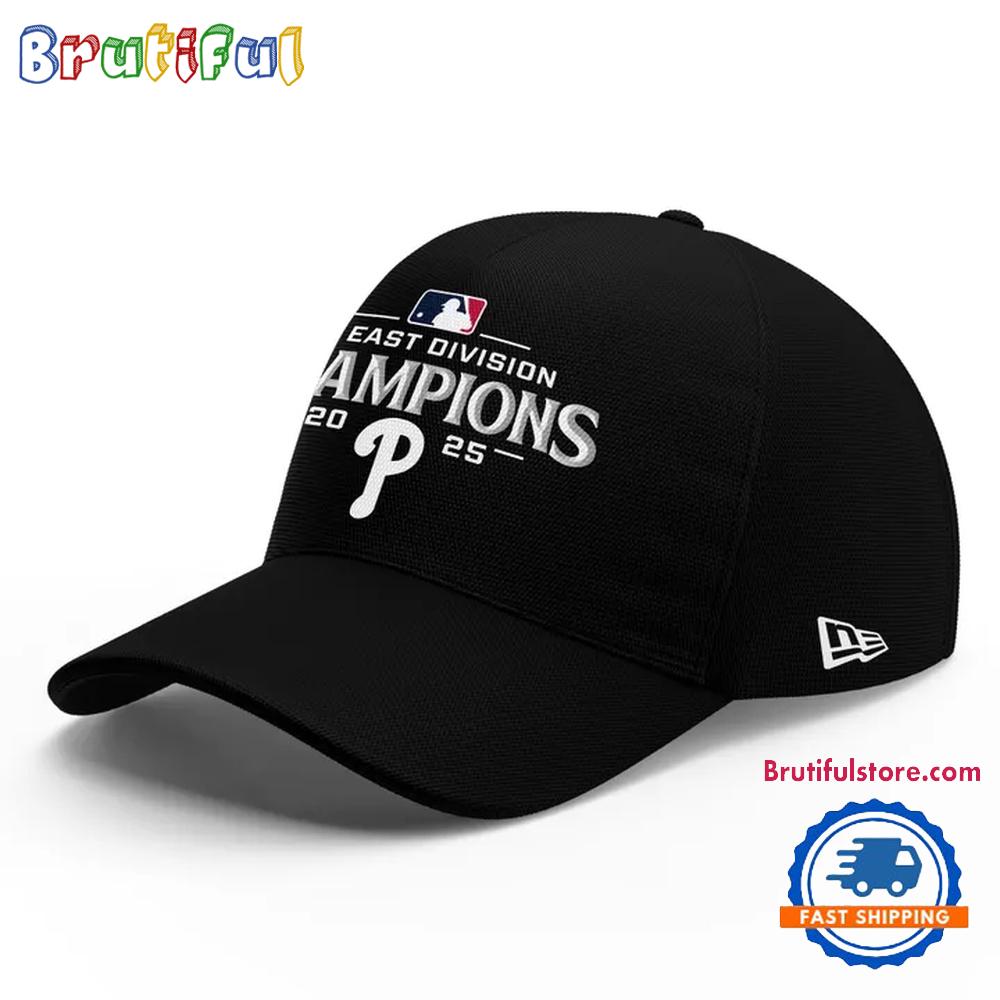 Philadelphia Phillies 2025 NL East Division Champions Black Cap