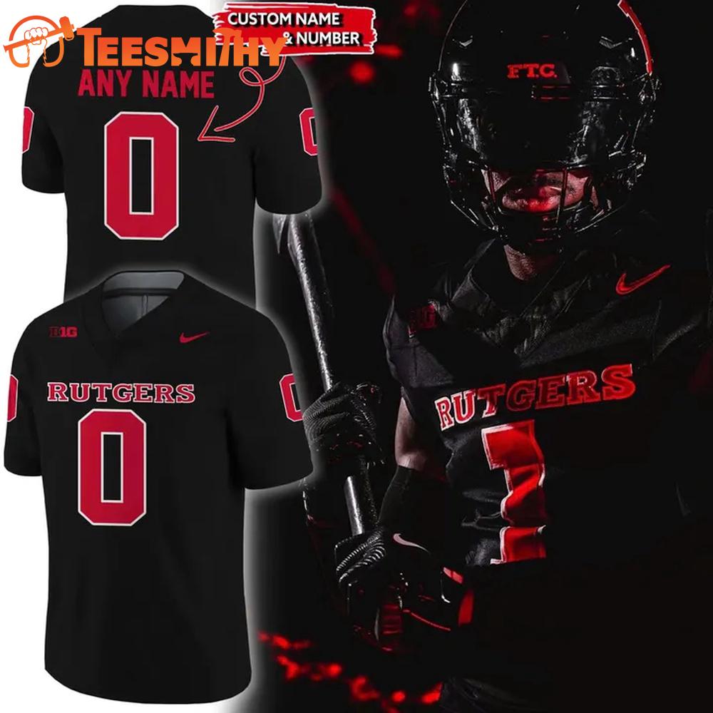 Rutgers Scarlet Knights Football Gameday Blackout 2025 Jersey Shirt