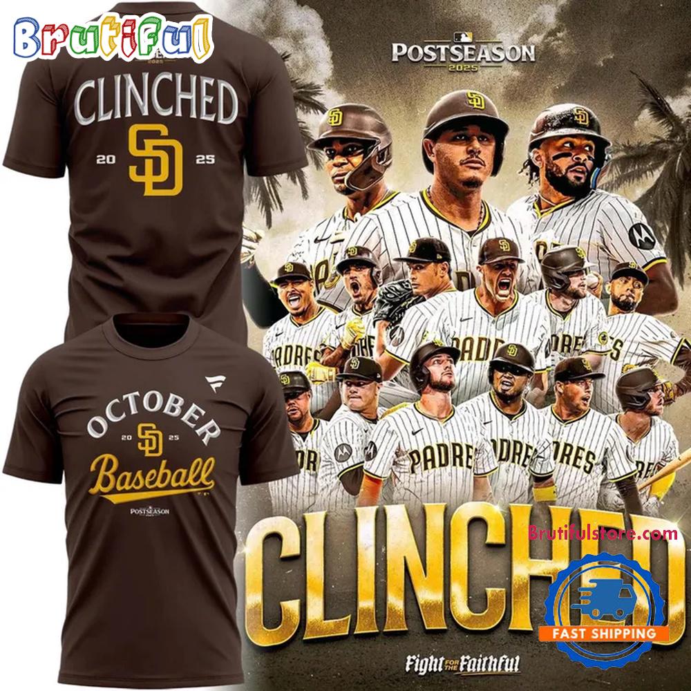San Diego Padres MLB October Baseball 2025 T Shirt