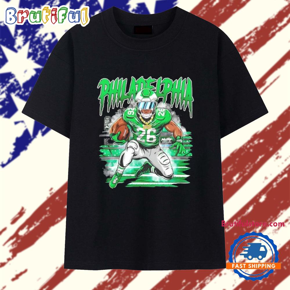 Saquon Barkley Philadelphia Eagles Two Six Graphic T Shirt