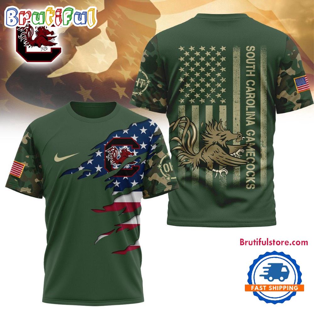 South Carolina Gamecocks 2025 NCAA Veteran Limited 3D Shirt