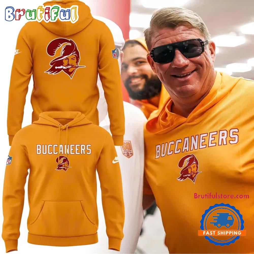 Tampa Bay Buccaneer 50th Season Essential 2025 Orange Hoodie
