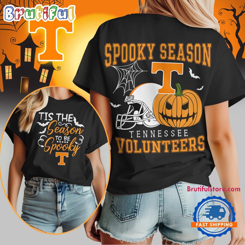 Tennessee Volunteers 2025 NCAA Halloween Spooky Season Vintage T Shirt
