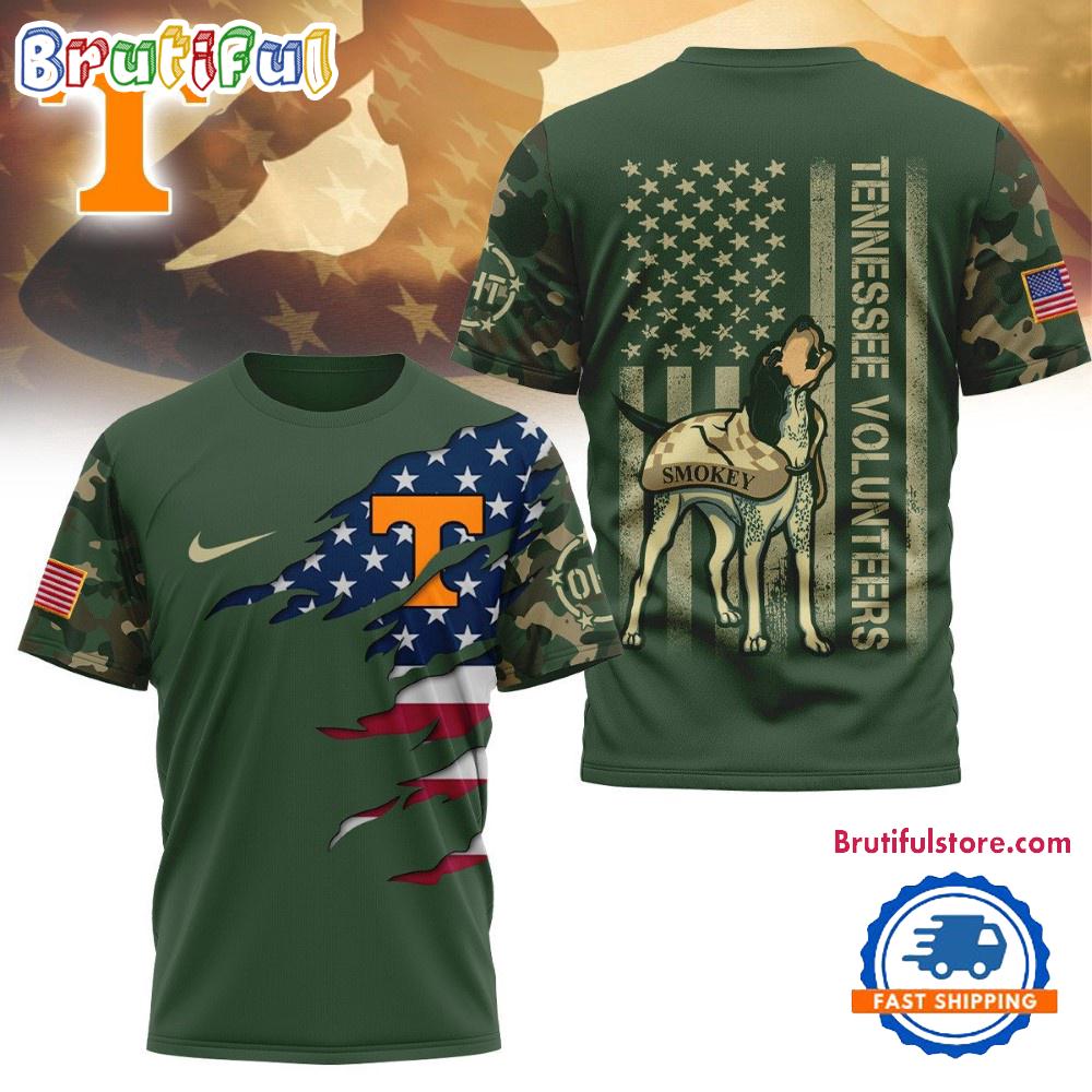 Tennessee Volunteers 2025 NCAA Veteran Limited 3D Shirt
