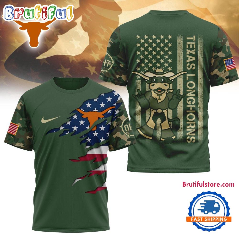 Texas Longhorns 2025 NCAA Veteran Limited 3D Shirt