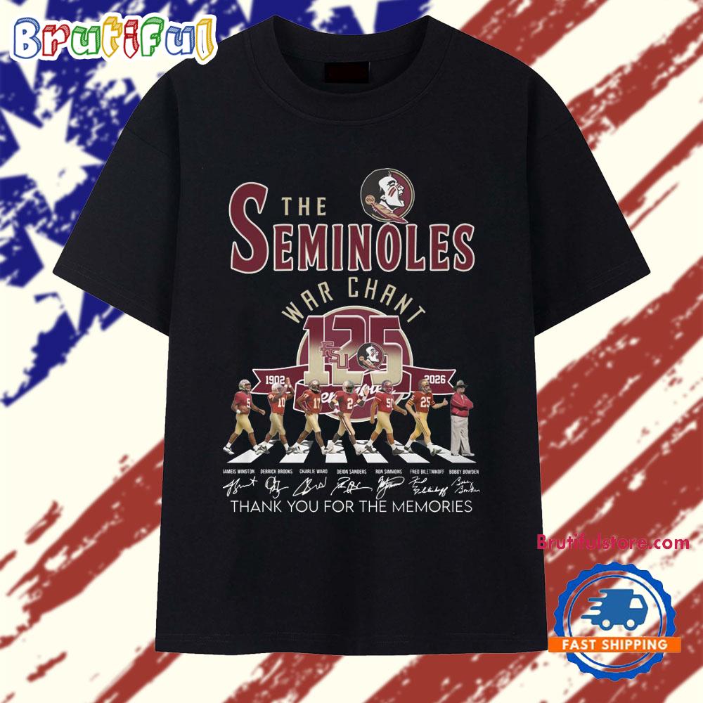 The Seminoles War Chant 125 Season 1902-2026 T Shirt