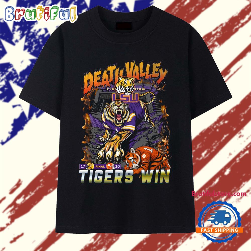 TIGERS WIN LSU Beats Clemson On The Road To Open The Season 2025 T Shirt