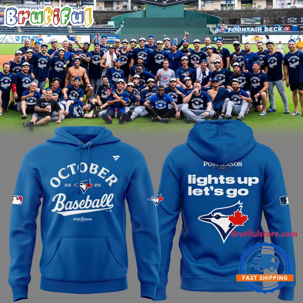 Toronto Blue Jays Fanatics Royal 2025 MLB Postseason Locker Room Hoodie