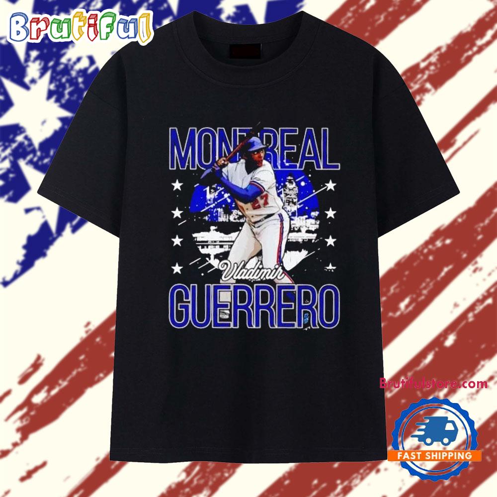 Vladimir Guerrero Montreal Skyline Swing T Shirt