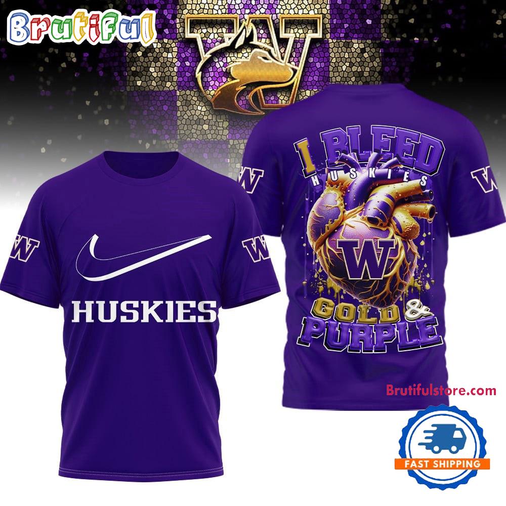 Washington Huskies 2025 NCAA I Bleed Unisex 3D Shirt