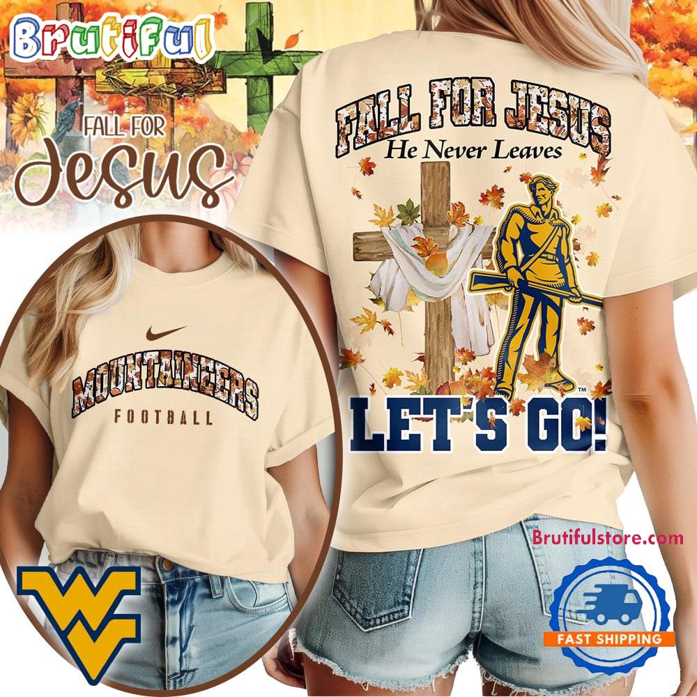 West Virginia Mountaineers 2025 NCAA Season Fall For Jesus Unisex 3D Shirt