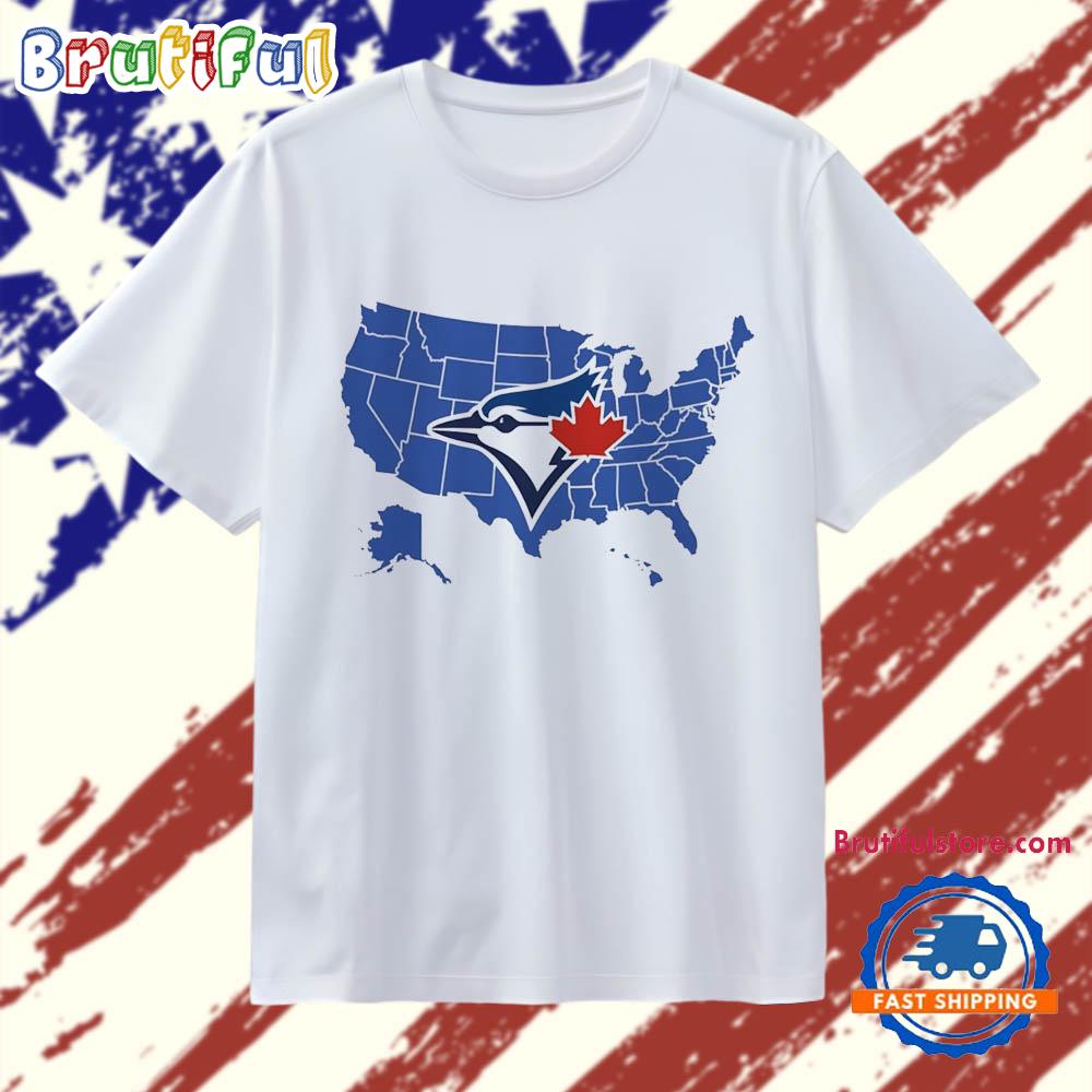 A Map of Who America is Rooting for in the World Series T Shirt