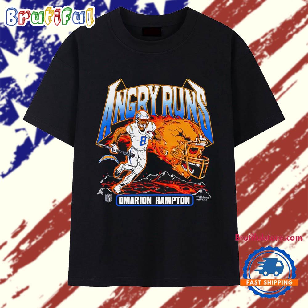 Angry Runs 2025 LA Chargers Omarion Hampton T Shirt