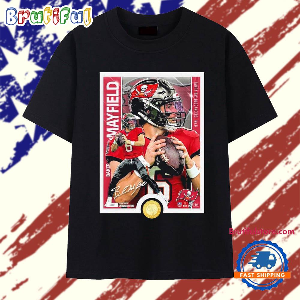 Baker Mayfield Tampa Bay Buccaneers Highland Mint Limited Edition Artist Proof Bronze Coin T Shirt