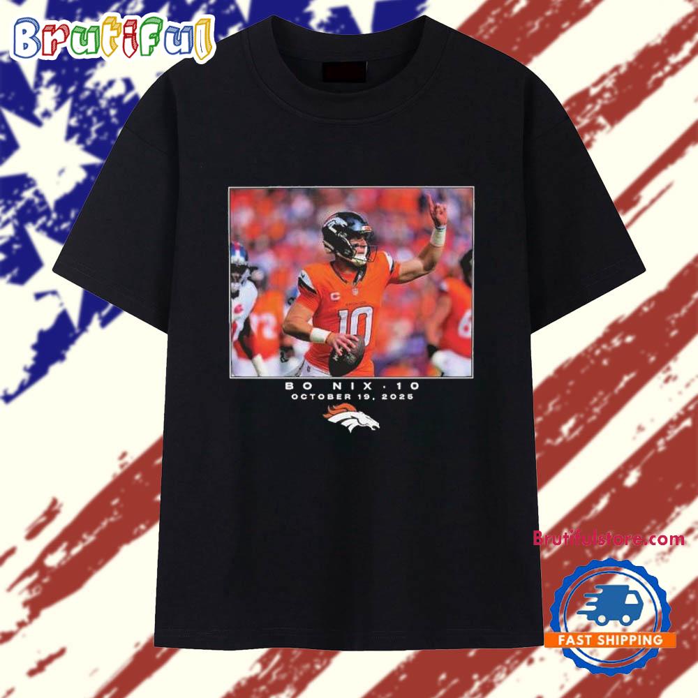 Bo Nix Denver Broncos NFL Flash Features Week 7 2025 T Shirt
