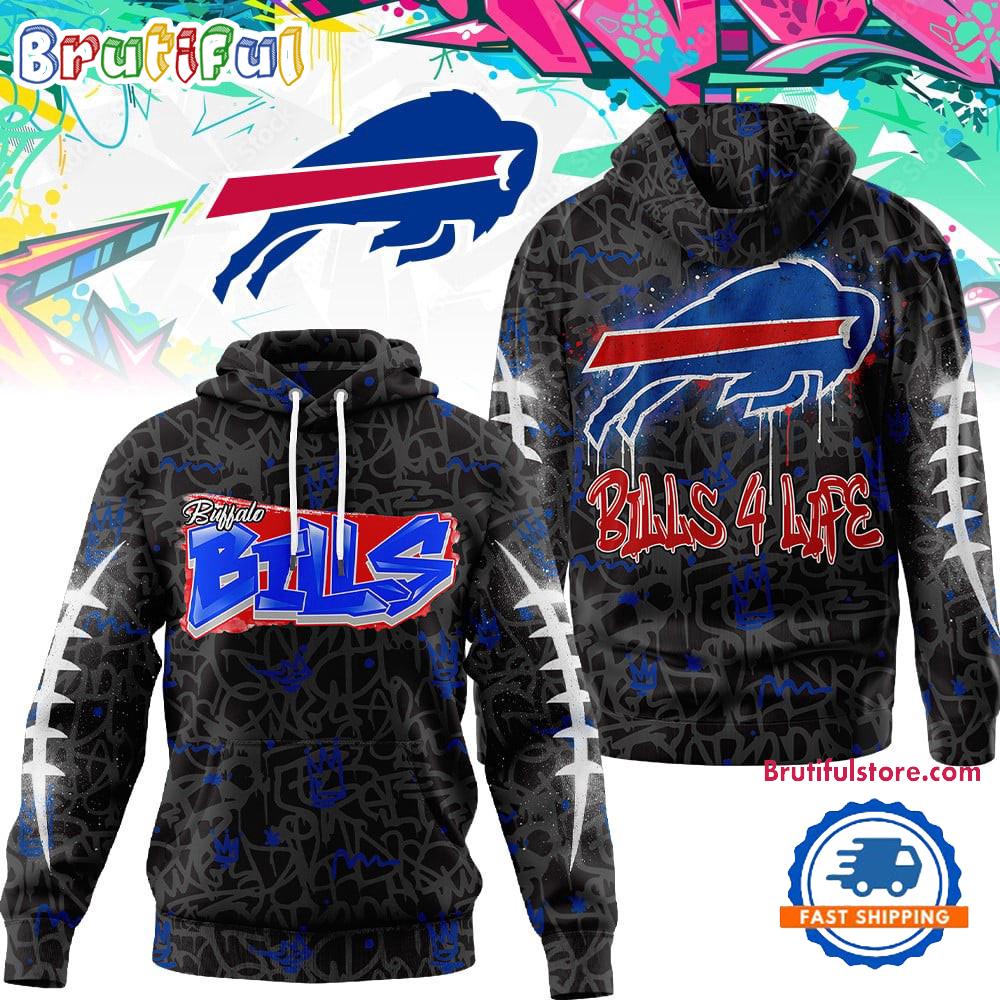 Buffalo Bills NFL Special Graffiti My Team 4 Life All Over Print Hoodie Shirt