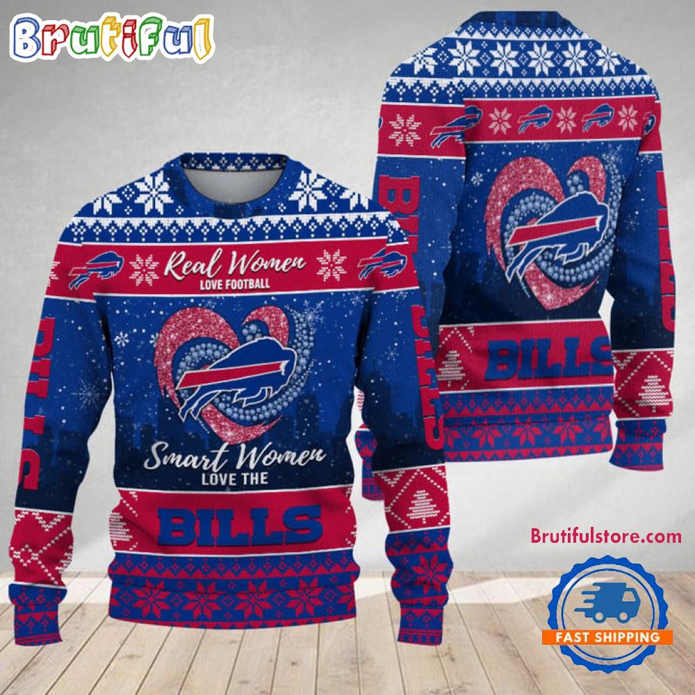 Buffalo Bills Real Women Love Football Ugly Christmas Sweater