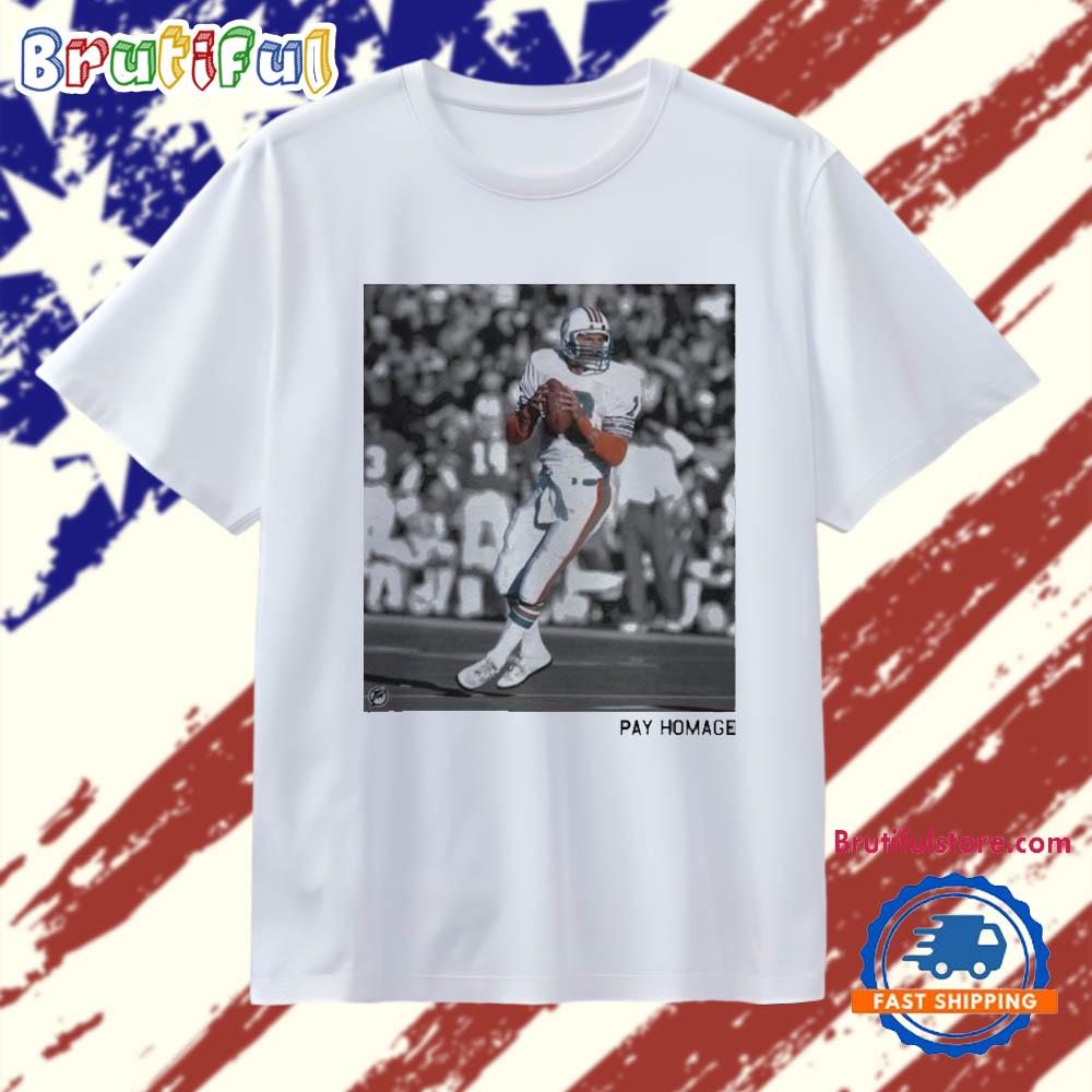 Dan Marino Miami Dolphins Homage Pay Homage Tri-Blend T Shirt