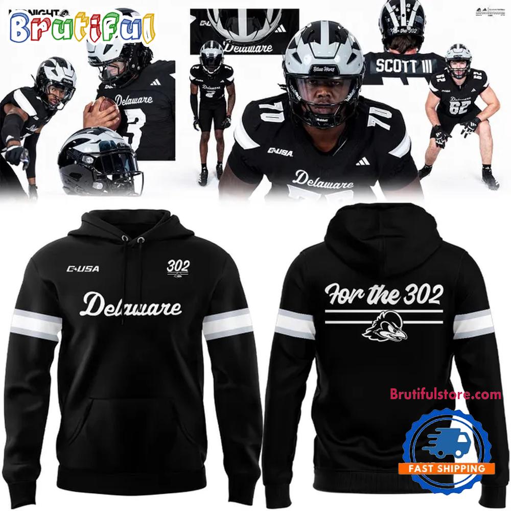 Delaware Fightin' Blue Hens Football Midnight Collection Uniform 2025 Hoodie Shirt