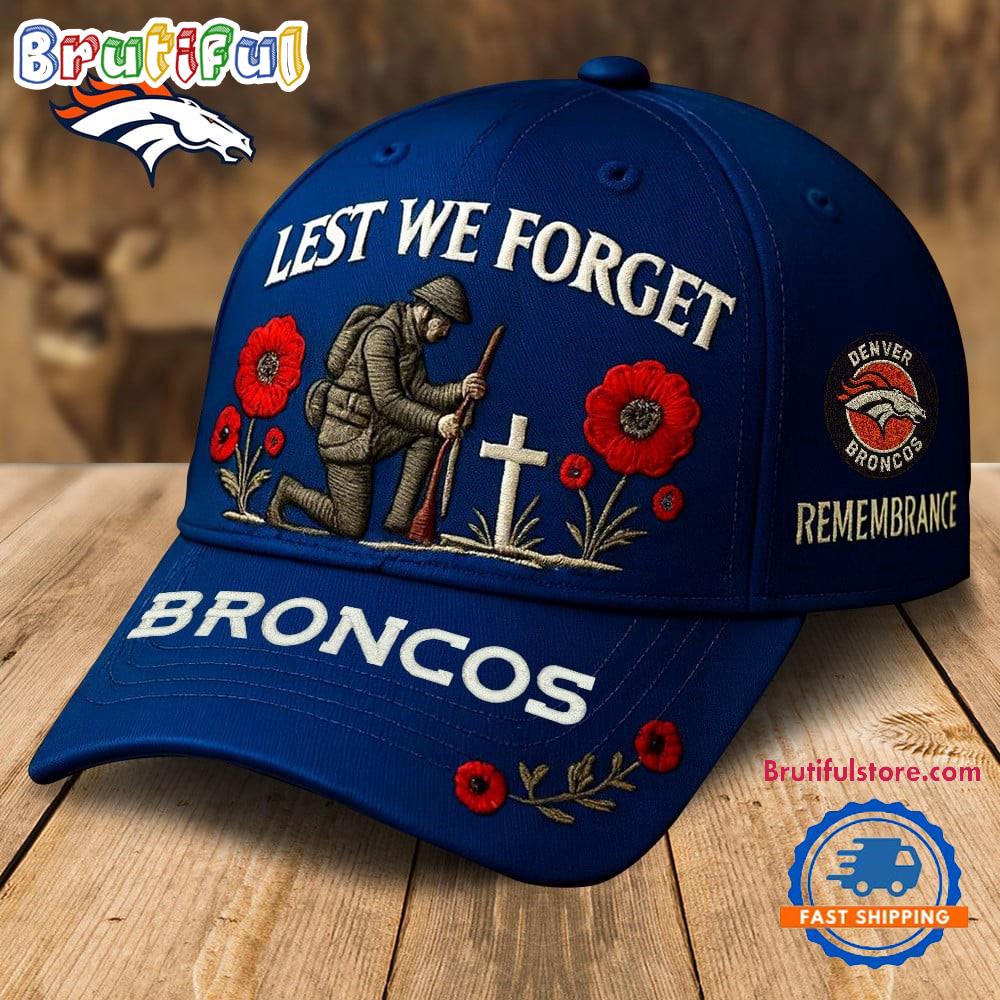 Denver Broncos 2025 NFL Lest We Forget Remembrance Classic Cap