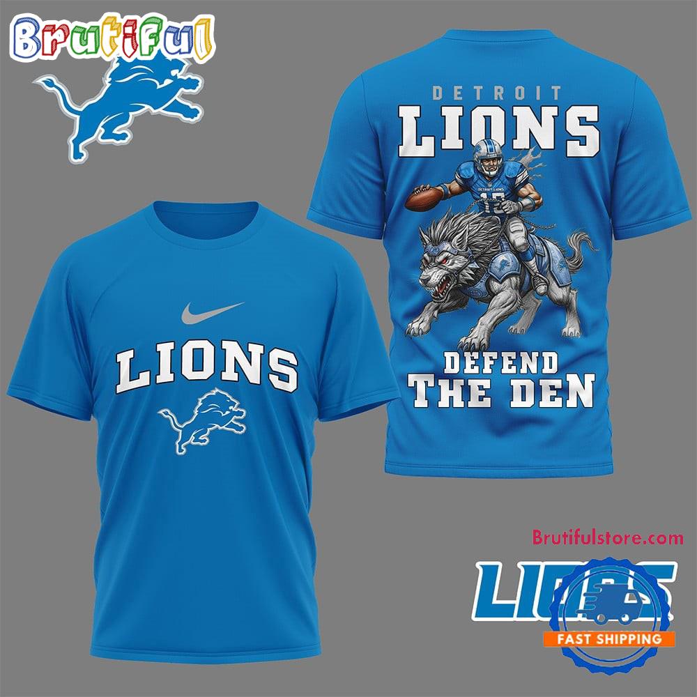 Detroit Lions 2025 NFL Nation Gear All Over Print Shirt