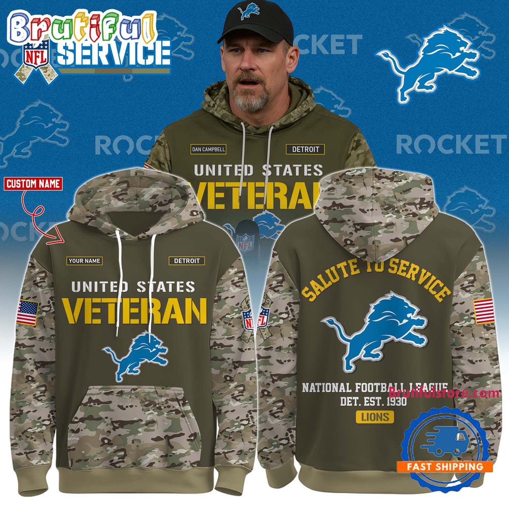 Detroit Lions 2025 NFL Veteran Birthday Limited Edition Hoodie Shirt