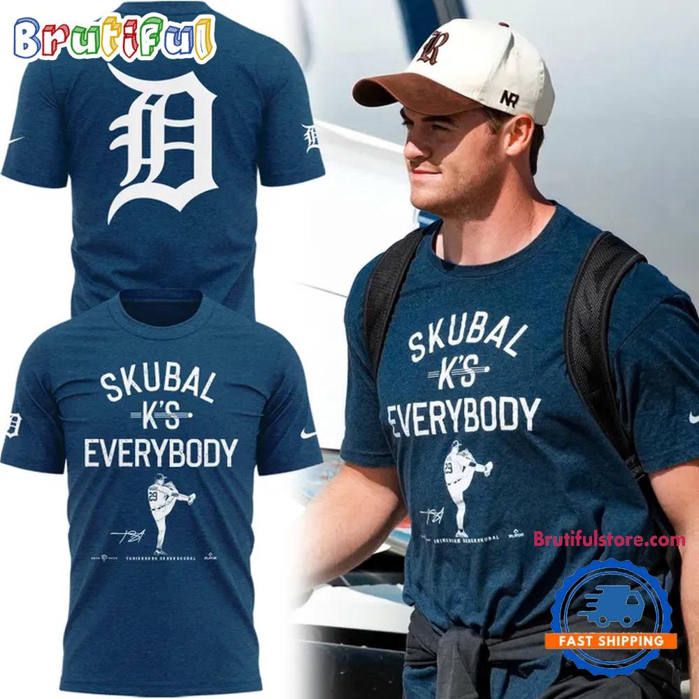 Detroit Tigers Skubal K'S Everybody 2025 T Shirt
