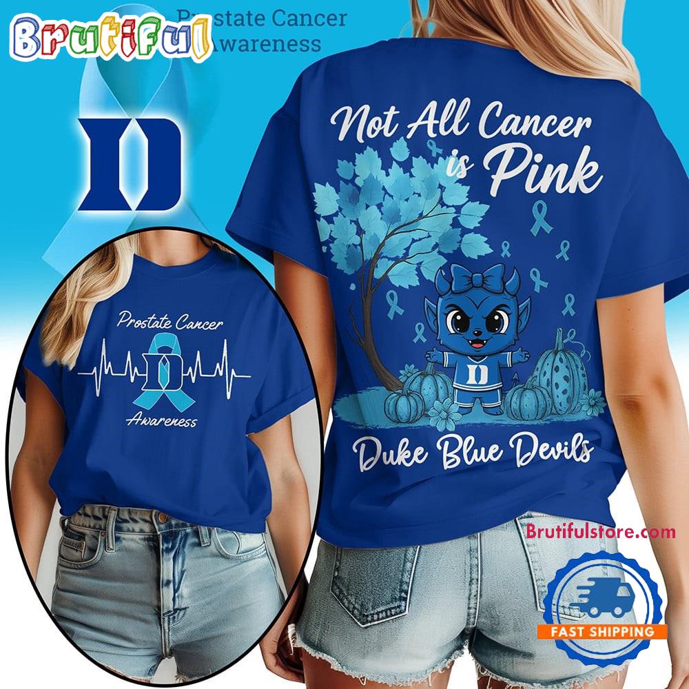 Duke Blue Devils 2025 NCAA Prostate Cancer Awareness Unisex 3D Shirt