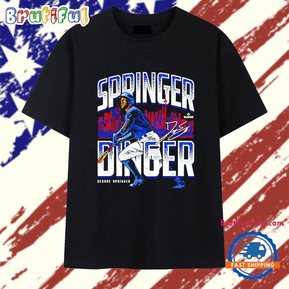 George Springer Toronto Blue Jays Springer Dinger Skyline T Shirt