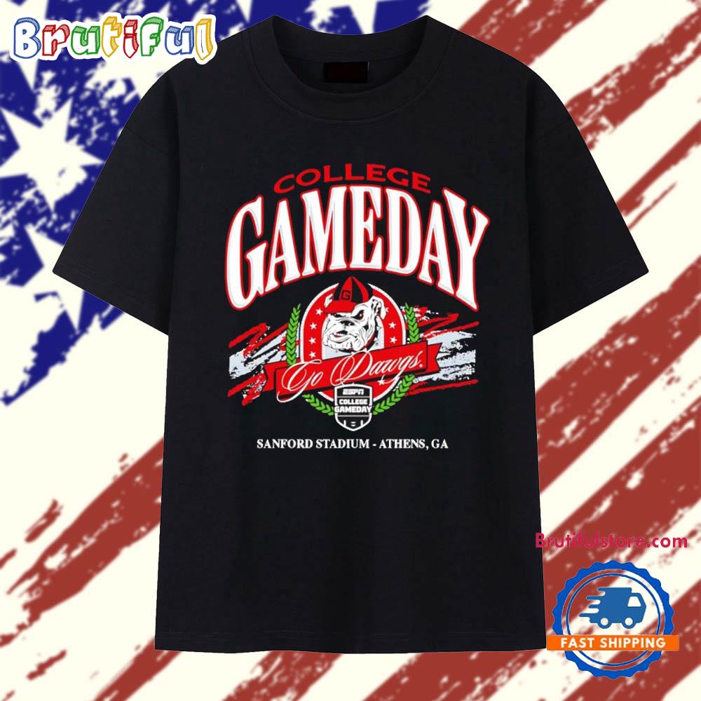 Georgia Bulldogs 2025 College GameDay Go Dawgs T Shirt