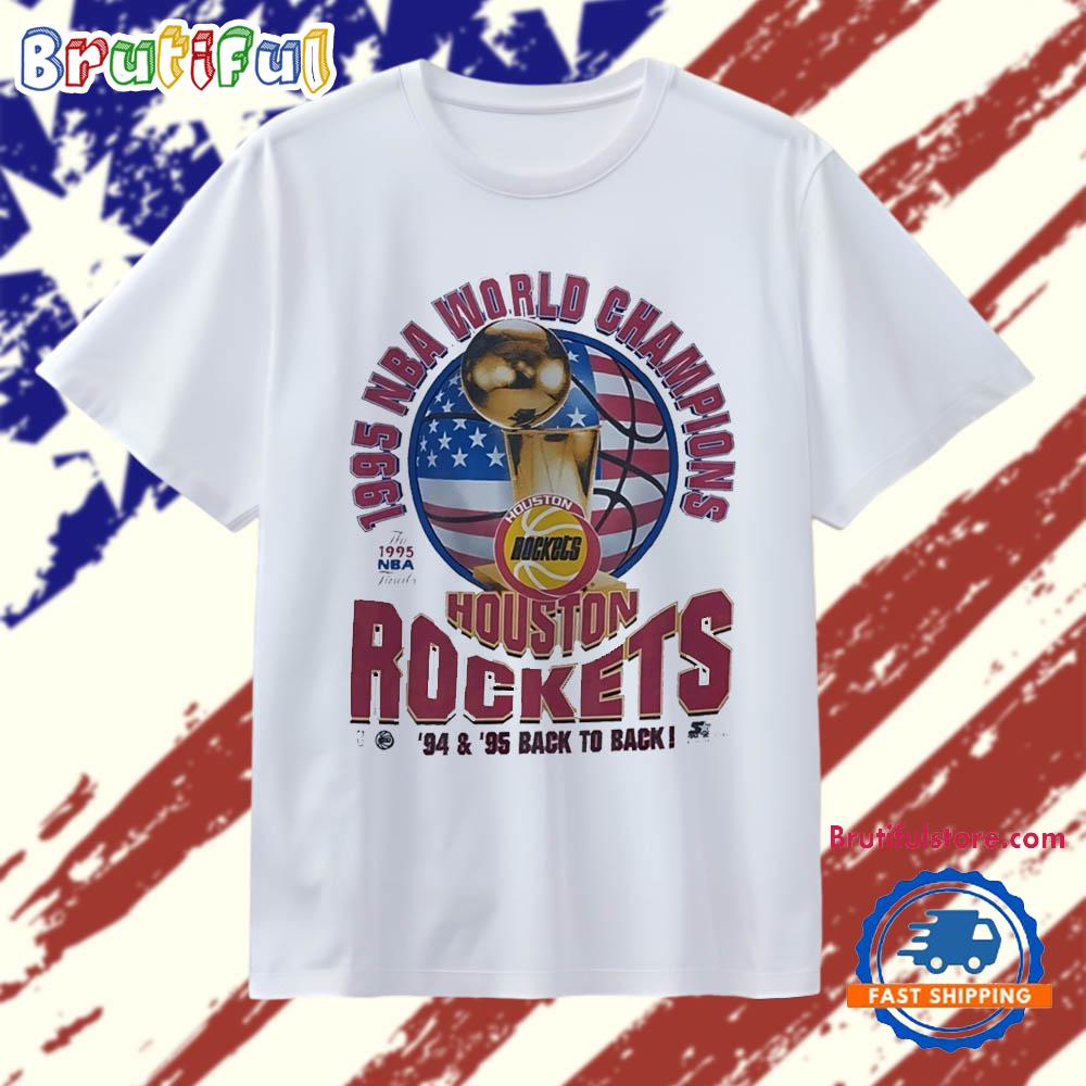 Houston Rockets 1995 NBA World Champions Vintage T Shirt