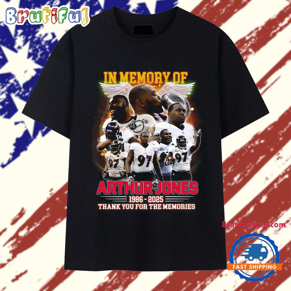 In Memory Of Arthur Jones Baltimore Ravens 2025 Vintage T Shirt