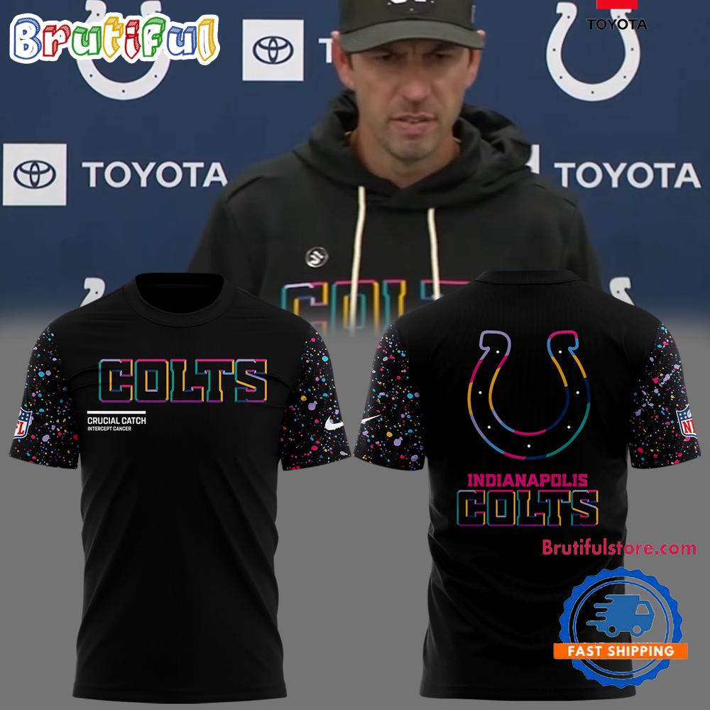 Indianapolis Colts Crucial Catch 2025 NFL 3D Shirt