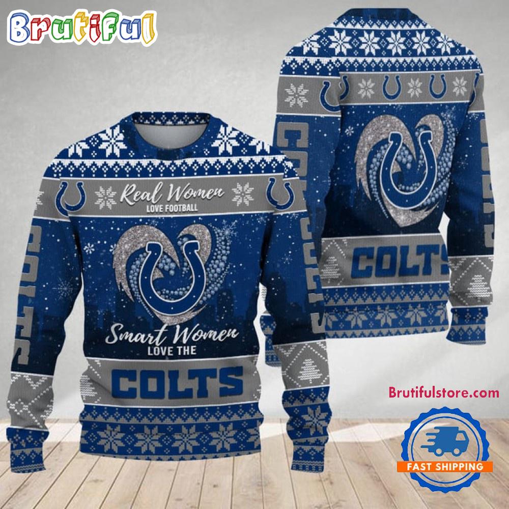 Indianapolis Colts Real Women Love Football Ugly Christmas Sweater